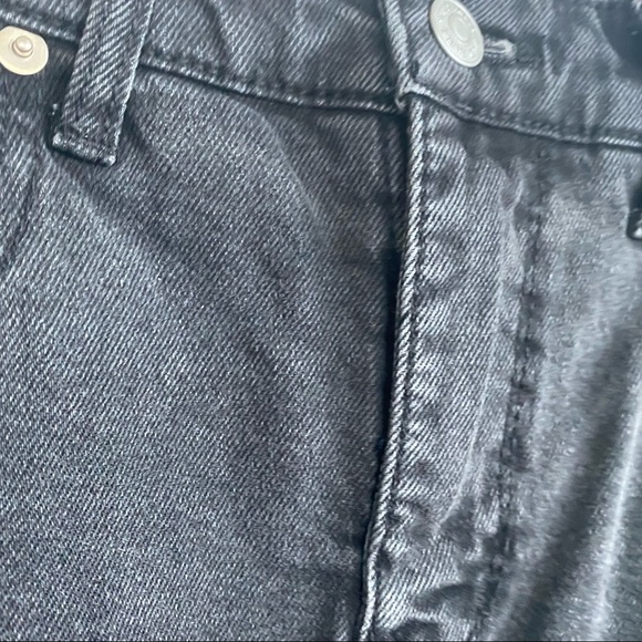 BLACK DENIM MINI SKIRT - Picture 7 of 12